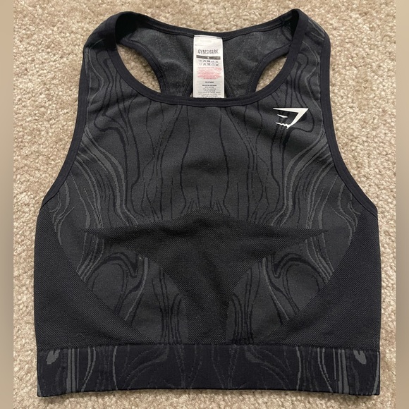 Gymshark Tops - Women’s Gymshark Mercury Seamless Crop Tank Top Black Size S